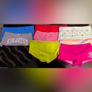 9 pairs of Victoria’s Secret PINK boy shorts, size XL, NWT